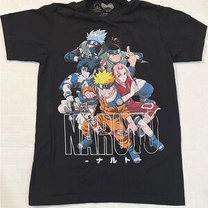 Source Unknown Black Naruto Character Graphic Tee